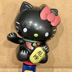 Hello Kitty Lucky Cat Black with red bow Pen NEW